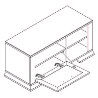 Тумба для обуви Marselle SFK1B 97*40*45 ясень снежный/дуб сонома темный
