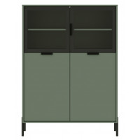 Шкаф Paloma REG2W2D/140 104,5*41*141 дымчатый зеленый купить в Минске