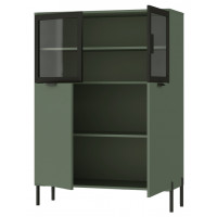 Шкаф Paloma REG2W2D/140 104,5*41*141 дымчатый зеленый купить в Минске