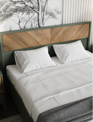 Шкаф Siena REG1W1D1S 51,5*41*201 дымчатый зеленый/дуб вотан купить в Минске