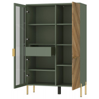 Шкаф Siena REG1W1D/140 92,5*41*145 дымчатый зеленый/дуб вотан купить в Минске Шкаф Siena REG1W1D/140 92,5*41*145 дымчатый зеленый/дуб вотан купить в Минске