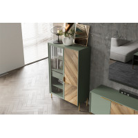 Шкаф Siena REG1W1D/140 92,5*41*145 дымчатый зеленый/дуб вотан купить в Минске Шкаф Siena REG1W1D/140 92,5*41*145 дымчатый зеленый/дуб вотан купить в Минске