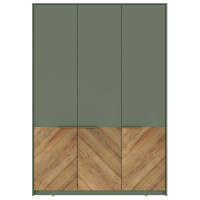 Шкаф трехстворчатый Siena SZF3D 147*60*210 дымчатый зеленый/дуб вотан купить в Минске
