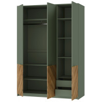 Шкаф трехстворчатый Siena SZF3D 147*60*210 дымчатый зеленый/дуб вотан купить в Минске