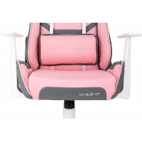 Кресло Бюрократ Knight Catzy серый/розовый купить в Минске