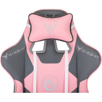 Кресло Бюрократ Knight Catzy серый/розовый купить в Минске