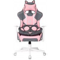 Кресло Бюрократ Knight Catzy серый/розовый купить в Минске