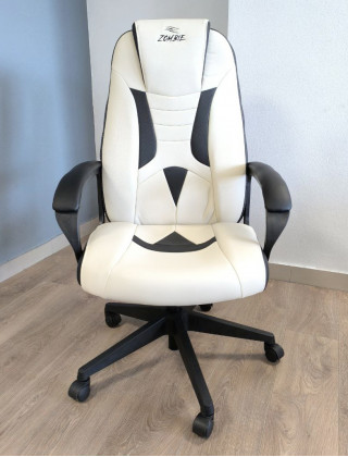 Кресло Бюрократ Zombie 8 (Viking 8) черный/белый купить в Минске