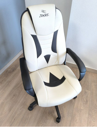 Кресло Бюрократ Zombie 8 (Viking 8) черный/белый купить в Минске