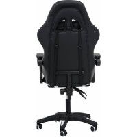 Вибромассажное кресло Calviano 1584 экокожа черно-белый купить в Минске