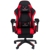 Вибромассажное кресло Calviano 1584 черно-красный велюр купить в Минске