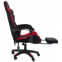 Вибромассажное кресло Calviano 1584 черно-красный велюр купить в Минске