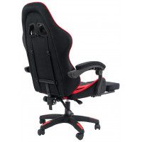 Вибромассажное кресло Calviano 1584 черно-красный велюр купить в Минске