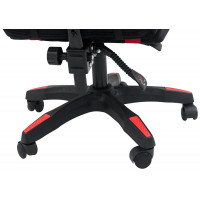 Вибромассажное кресло Calviano 1584 черно-красный велюр купить в Минске