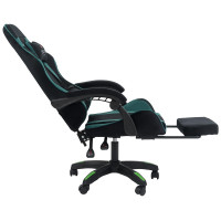 Вибромассажное кресло Calviano 1584 черно-зеленый велюр купить в Минске