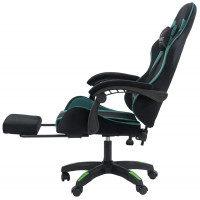 Вибромассажное кресло Calviano 1584 черно-зеленый велюр купить в Минске