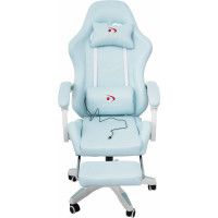 Вибромассажное кресло Calviano 1584 ткань голубой купить в Минске