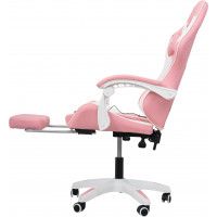 Вибромассажное кресло Calviano 1584 экокожа розовый купить в Минске