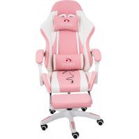 Вибромассажное кресло Calviano 1584 экокожа розовый купить в Минске