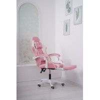 Вибромассажное кресло Calviano 1584 экокожа розовый купить в Минске