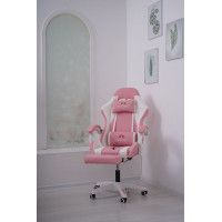 Вибромассажное кресло Calviano 1584 экокожа розовый купить в Минске