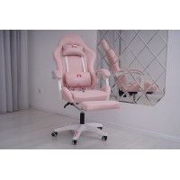 Вибромассажное кресло Calviano 1584 ткань розовый купить в Минске