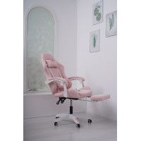 Вибромассажное кресло Calviano 1584 ткань розовый купить в Минске