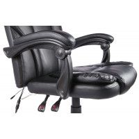 Вибромассажное кресло Calviano 1587 экокожа черный купить в Минске Вибромассажное кресло Calviano 1587 экокожа черный купить в Минске