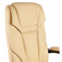 Вибромассажное кресло Calviano 1588 экокожа бежевый купить в Минске
