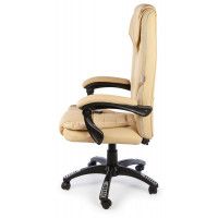 Вибромассажное кресло Calviano 1588 экокожа бежевый купить в Минске
