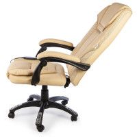 Вибромассажное кресло Calviano 1588 экокожа бежевый купить в Минске