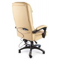 Вибромассажное кресло Calviano 1588 экокожа бежевый купить в Минске