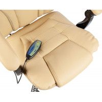 Вибромассажное кресло Calviano 1588 экокожа бежевый купить в Минске