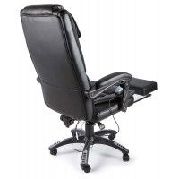 Вибромассажное кресло Calviano 1589 экокожа черный купить в Минске