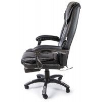 Вибромассажное кресло Calviano 1589 экокожа черный купить в Минске