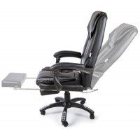 Вибромассажное кресло Calviano 1589 экокожа черный купить в Минске