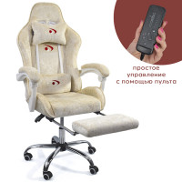 Вибромассажное кресло Calviano Amarone Beige plush ткань бежевый купить в Минске