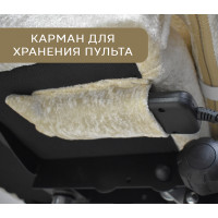 Вибромассажное кресло Calviano Amarone Beige plush ткань бежевый купить в Минске