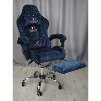 Вибромассажное кресло Calviano Amarone Blue plush ткань синий купить в Минске
