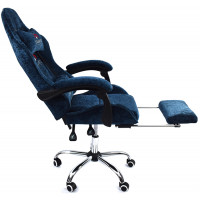 Вибромассажное кресло Calviano Amarone Blue plush ткань синий купить в Минске