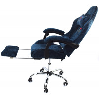 Вибромассажное кресло Calviano Amarone Blue plush ткань синий купить в Минске