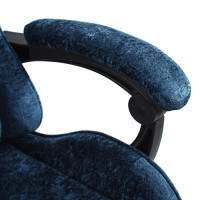 Вибромассажное кресло Calviano Amarone Blue plush ткань синий купить в Минске