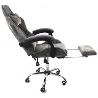 Вибромассажное кресло Calviano Amarone Dark Grey plush ткань темно-серый купить в Минске