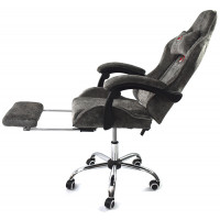 Вибромассажное кресло Calviano Amarone Dark Grey plush ткань темно-серый купить в Минске