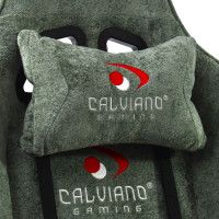Геймерское кресло Calviano ASTI ULTIMATO green fabric купить в Минске