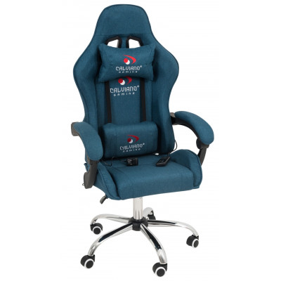 Геймерское кресло Calviano ASTI ULTIMATO light blue fabric купить в Минске