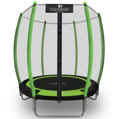 Батут с защитной сеткой Calviano 140 см - 4,5ft OUTSIDE master green (зеленый) купить в Минске