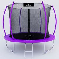 Батут с защитной сеткой Calviano 252 см - 8ft Inside master purple (фиолетовый)