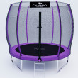 Батут с защитной сеткой Calviano 252 см - 8ft OUTSIDE master purple (фиолетовый) купить в Минске