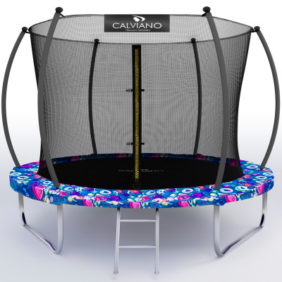 Батут с защитной сеткой Calviano 312 см - 10ft INSIDE master smile купить в Минске